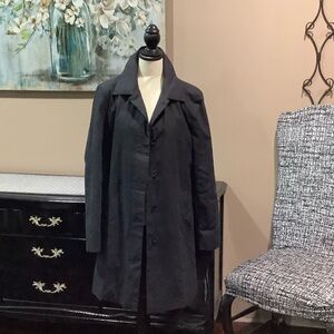 London Fog Woman's Black Trench Coat